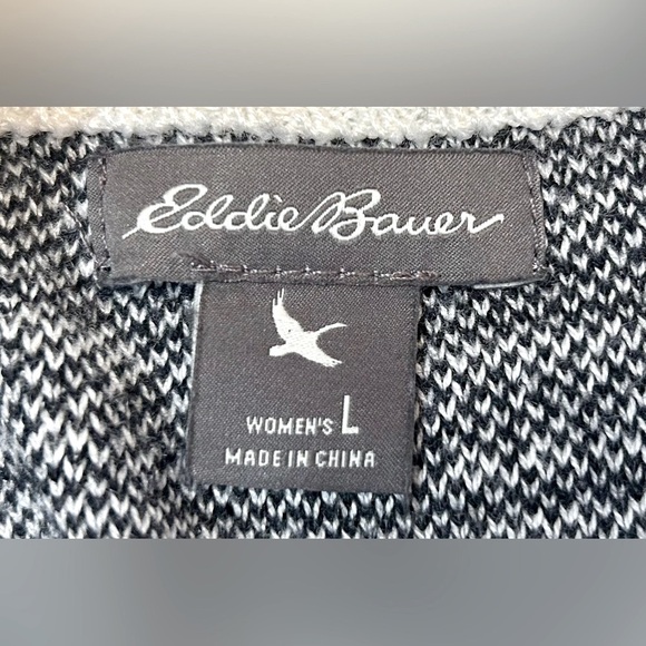 Eddie Bauer Fair Isle Engage Nordic 1/4 Zip Pullover Ski Sweater, Size Large - Picture 11 of 14